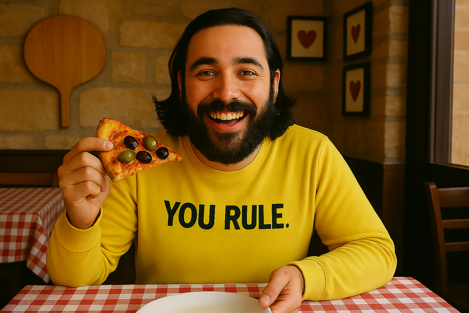 Pizza Made Me Smile—Joy and Love Did the Rest