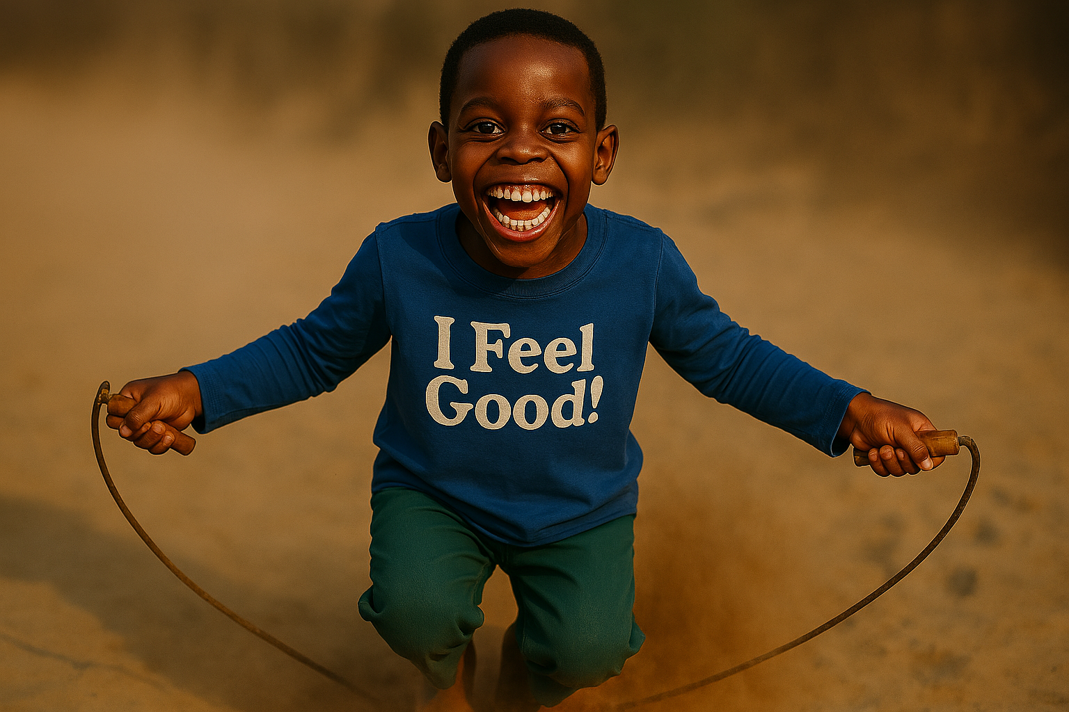 🟦 I Feel Good! A Jump, A Laugh, A Moment of Magic