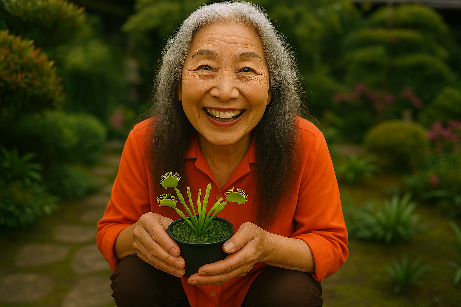 🌸 A Smile That Grows in the Garden