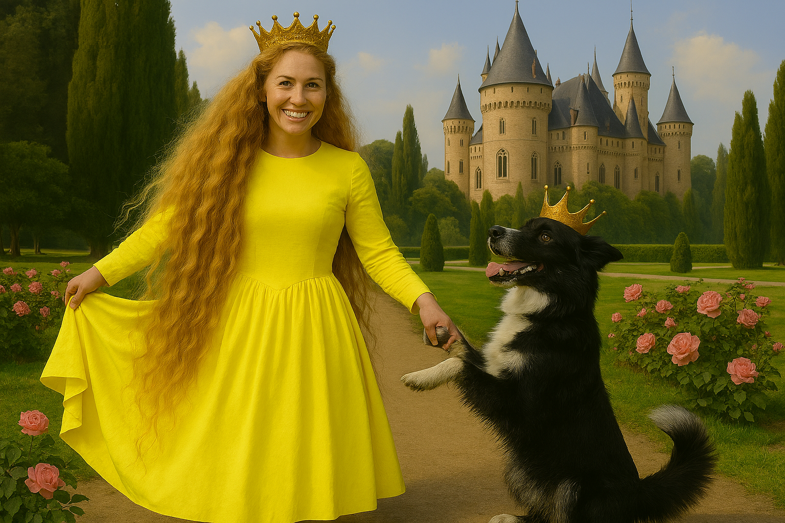 Sunshine, Crowns, and a Castle Garden